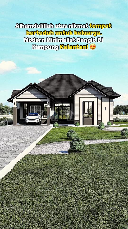 ‼️Alhamdulillah…atas nikmat sebuah tempat berteduh untuk keluarga Sebuah Modern Minimalist Banglo ya...